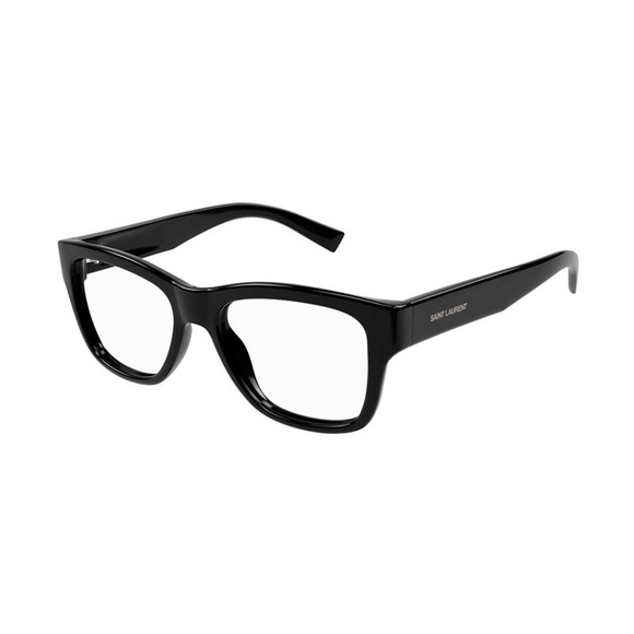NEW SL677 001 SQUARE UNISEX SAINT LAURENT BLACK EYEGLASSES SL 677 001 EYEGLASSES - Picture 1 of 3